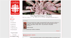 Desktop Screenshot of caritas.vaciegyhazmegye.hu